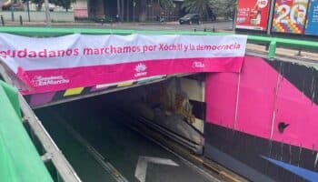 Denuncian que mantas apócrifas pretenden relacionar la 'Marcha por la Democracia' con Gálvez