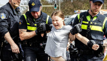 Detienen a Greta Thunberg durante una protesta en una carretera de Países Bajos | Video