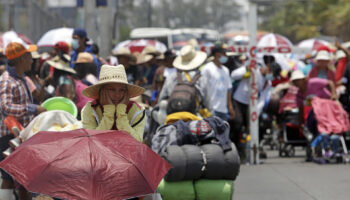 Caravana de 600 migrantes llegó a Puebla