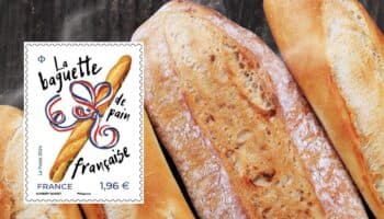 Francia emite un sello postal que huele a baguette