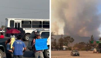 Con bloqueos y retención de funcionario, piden ayuda para sofocar incendio en Mitla, Oaxaca