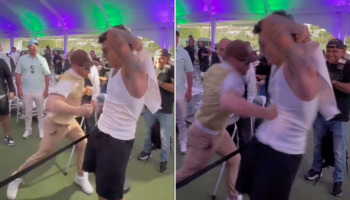 Video | 'Canelo' Álvarez propina fuerte gancho a un influencer que lo retó