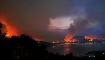 Incendio consume bosque y zona turística de Valle de Bravo