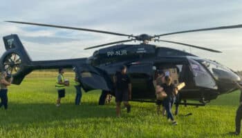 Colabora helicóptero de Neymar en la evacuación de damnificados por inundaciones | Video