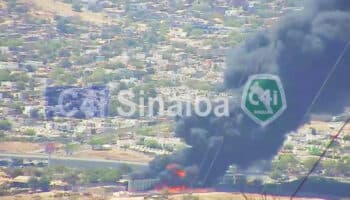 Reportan explosión e incendio en Culiacán