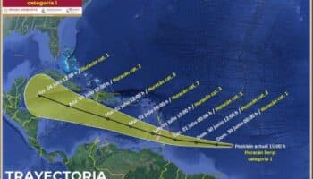 'Beryl' evoluciona a huracán categoría 1; llegaría a categoría 3