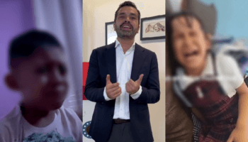 Niños y niñas llorando porque Álvarez Máynez perdió