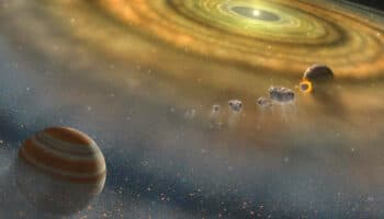 Telescopio Webb capta colisión masiva de asteroides