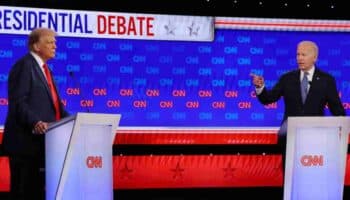 Primer debate presidencial: Biden y Trump inician sin apretón de manos
