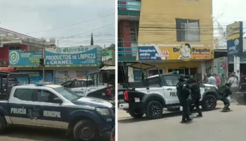 Se enfrentan a balazos hombres armados y policías estatales en Santa Lucía del Camino, Oaxaca