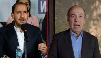 Felipe Calderón y Marko Cortés se culpan de 'la caída' del PAN