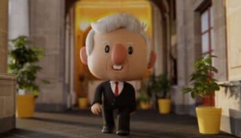 ¿Nueva intro para la mañanera? AMLO arranca conferencia con su caricatura en 3D | Video
