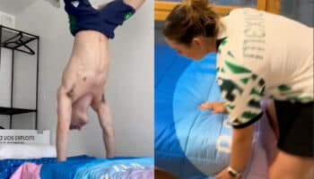 Mexicana muestra las camas en la Villa Olímpica; no son anti-sexo, dice la organización