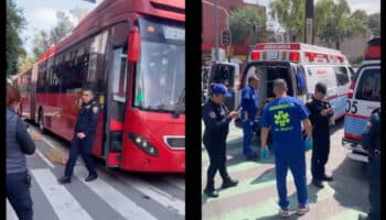 CDMX: Accidente de Metrobús deja 12 lesionados en Insurgentes