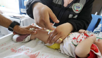 OMS declara la Franja de Gaza como 'zona de epidemia de polio' y urge vacunación