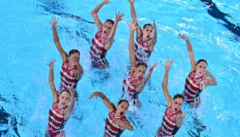 Mexicanas luchan contra las mejores del mundo en la natación artística | Fotos de la competencia