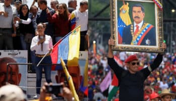 Miles de venezolanos salen a protestar; otros a respaldar a Maduro | Galería