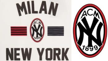 NY Yankees y AC Milan fusionan sus logos en nueva colaboración