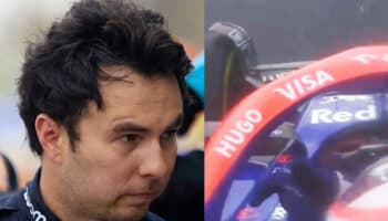 Lawson lanza gesto obsceno… ‘Arruinó mi carrera’, dice Checo Pérez