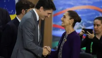 Sheinbaum asegura que Trudeau "no está de acuerdo" en sacar a México del T-MEC