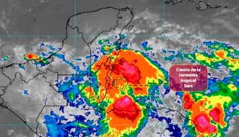 Tormenta Sara avanza hacia el sur de la península de Yucatán