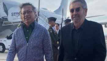 Petro aterriza en el AIFA; se reunirá con Sheinbaum