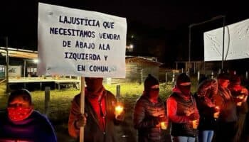 EZLN se manifiesta a 6 años del asesinato de Samir Flores