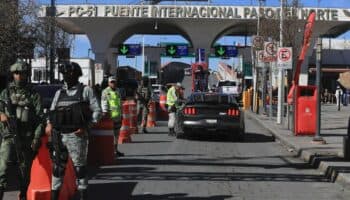 Guardia Nacional vigila puentes internacionales de Ciudad Juárez