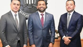 García Harfuch se reúne con director del FBI