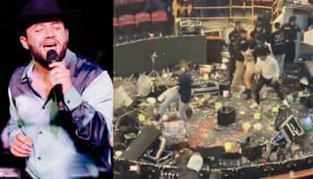 Luis R. Conriquez anuncia que no cantará corridos; el público destruye su escenario | Video