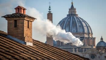 Se instala la chimenea para el cónclave en la Capilla Sixtina