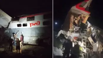 Videos | 7 muertos y casi 70 heridos deja derrumbe de puente sobre un tren en Bryansk, Rusia