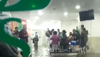 Se inunda hospital del IMSS por fuerte lluvia en el Valle de México
