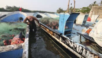 Pemex negocia con pescadores afectados por derrame en ducto de Tabasco