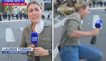 Heridos dos periodistas durante las protestas de Los Ángeles contra las redadas migratorias de Trump