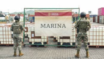 Marina asegura más de 21 toneladas de precursores químicos en el puerto de Manzanillo