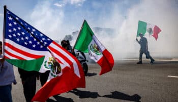 Sheinbaum: quema de patrullas en Los Angeles 'parece provocación'