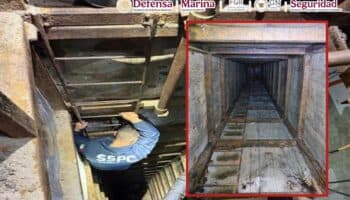 Descubren túnel de 600 metros usado para traficar drogas entre Tijuana y San Diego
