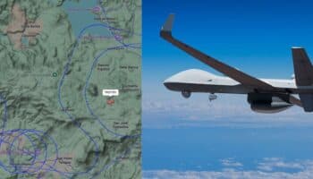 Dron de la Fuerza Aérea estadounidense sobrevuela Edomex por horas