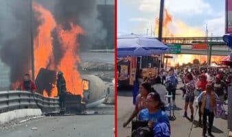 Suspenden servicio de Metro, Trolebús y Cablebús en Iztapalapa tras explosión de pipa