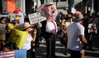 Fotos | 'No queremos reyes': Millones marcharon en EE.UU. contra el 'autoritarismo' de Trump