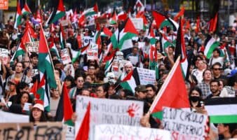 Videos | Realizan marcha pro Palestina en CDMX y exigen frenar el genocidio
