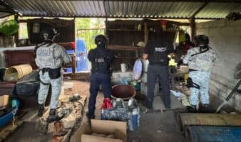 Desmantelan narcolaboratorio de drogas en Yautepec con valor de 300 millones de pesos