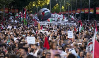 Más de 70 ciudades españolas protestaron contra el genocidio en Gaza y en favor de Palestina