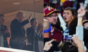 Trump es abucheado en partido de NFL entre Commanders y Lions | Videos