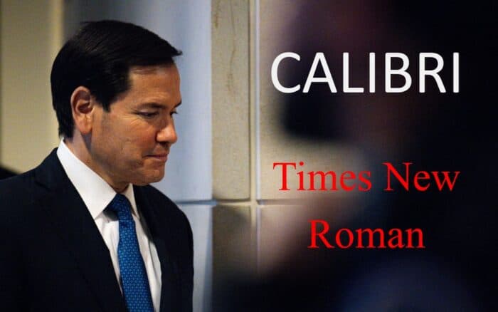 Marco Rubio ordena al Departamento de Estado cambiar su tipografía por una no 'woke'