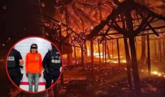 Incendio en Mahahual durante Navidad deja al menos 50 palapas quemadas y un detenido