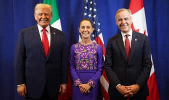 Trump afirma que comercio fue tema central en reunión con Sheinbaum y Carney en sorteo del Mundial 2026