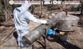 Harfuch informa aseguramiento de 700 kilos de metanfetamina en tres estados