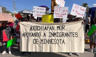 Morelos: Habitantes de Axochiapan marchan en apoyo a migrantes detenidos en EE. UU.